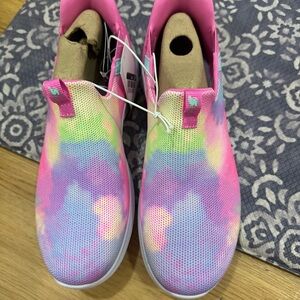 Skechers Shoes Girls Size 5 - Multicolor Slip In Cloud Sneakers For kid NEW